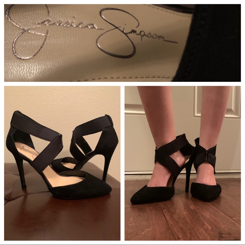 Jessica Simpson crisscross heels